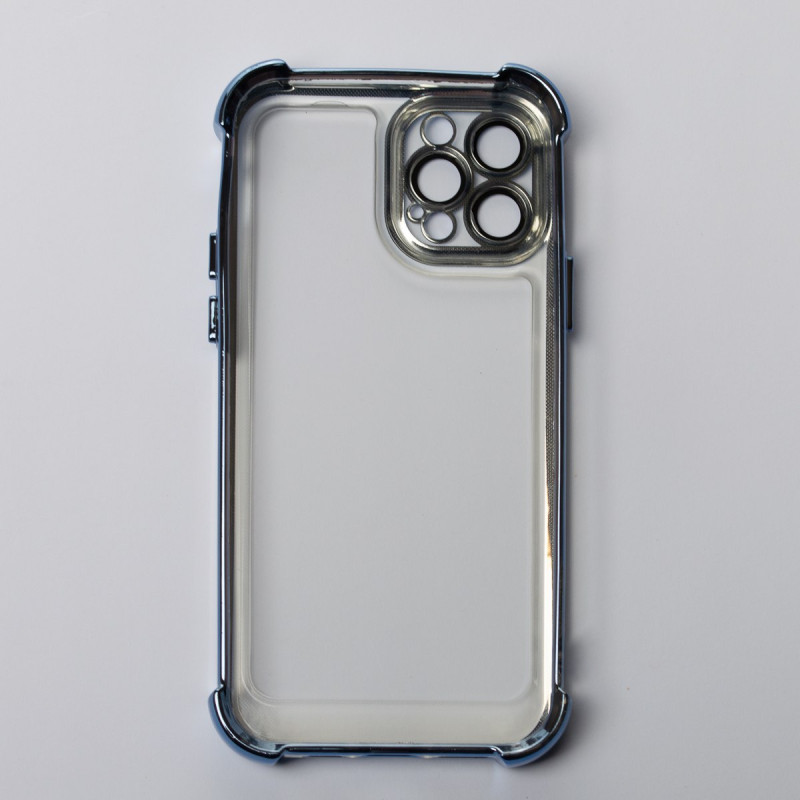 Пластиковий чохол FRAME CORNER для телефону iPhone 12 Pro Max синій
