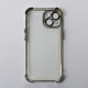 Пластиковий чохол FRAME CORNER для телефону iPhone 15 срібний