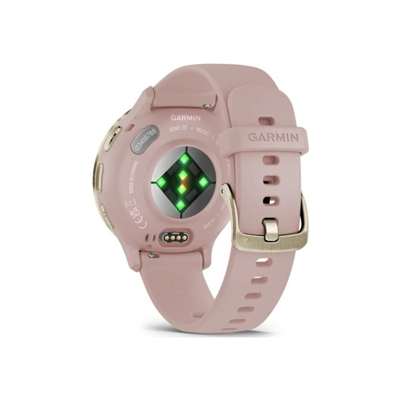 Смарт-годинник Garmin Venu 3S, Dust Rose + Soft Gold, GPS (010-02785-03)