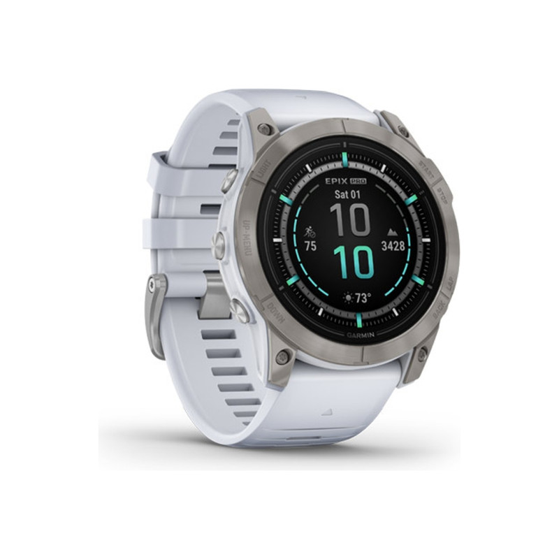 Смарт-годинник Garmin EPIX PRO (g2), 51, Saph, Ti, Whitestone, GPS (010-02804-11)