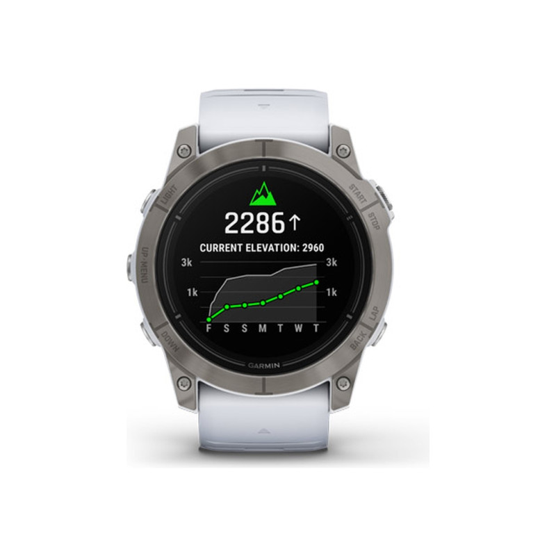 Смарт-годинник Garmin EPIX PRO (g2), 51, Saph, Ti, Whitestone, GPS (010-02804-11)