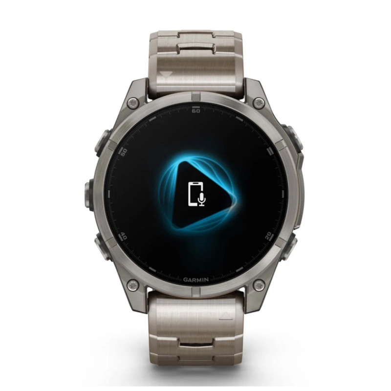 Смарт-годинник Garmin fenix 8 47mm, AMOLED, Saph, Ti/Bare/Graphite w/TiBand,Excl, GPS (010-02904-40)