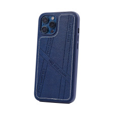 Чохол зі штучної шкіри HDD NAPPA (HBC-032) для телефону iPhone 12 Pro Max темно-синій