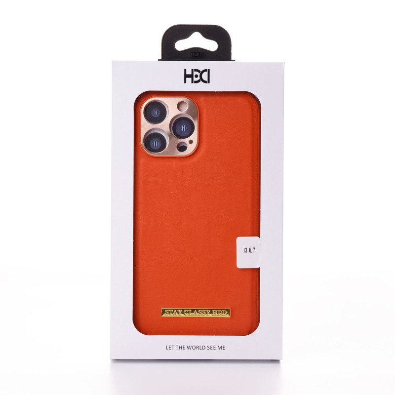 Чохол зі штучної шкіри HDD STAY CLASSY (HBC-012) для телефону iPhone 12 Pro чорний