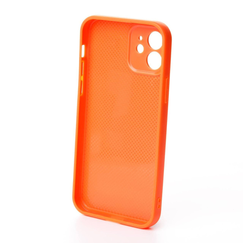 Чохол зі штучної шкіри HDD STAY CLASSY (HBC-012) для телефону iPhone 12 Pro помаранчевий