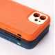 Чохол зі штучної шкіри HDD STAY CLASSY (HBC-012) для телефону iPhone 12 Pro помаранчевий