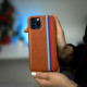 Чохол зі штучної шкіри HDD GC (HBC-006) для телефону iPhone 13 Pro коричневий