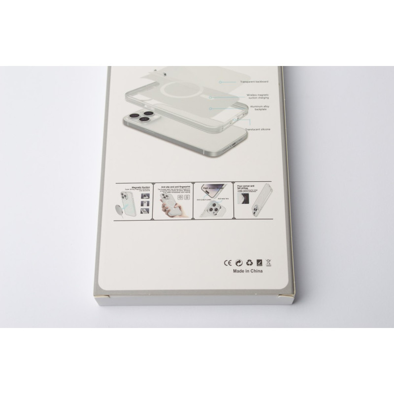Пластиковий чохол MagSafe "IMD Colors" для телефону iPhone 11 Pro срібний