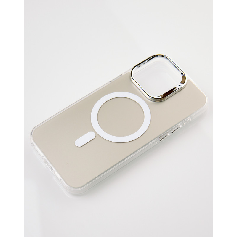 Пластиковий чохол MagSafe "IMD Colors" для телефону iPhone 11 Pro срібний