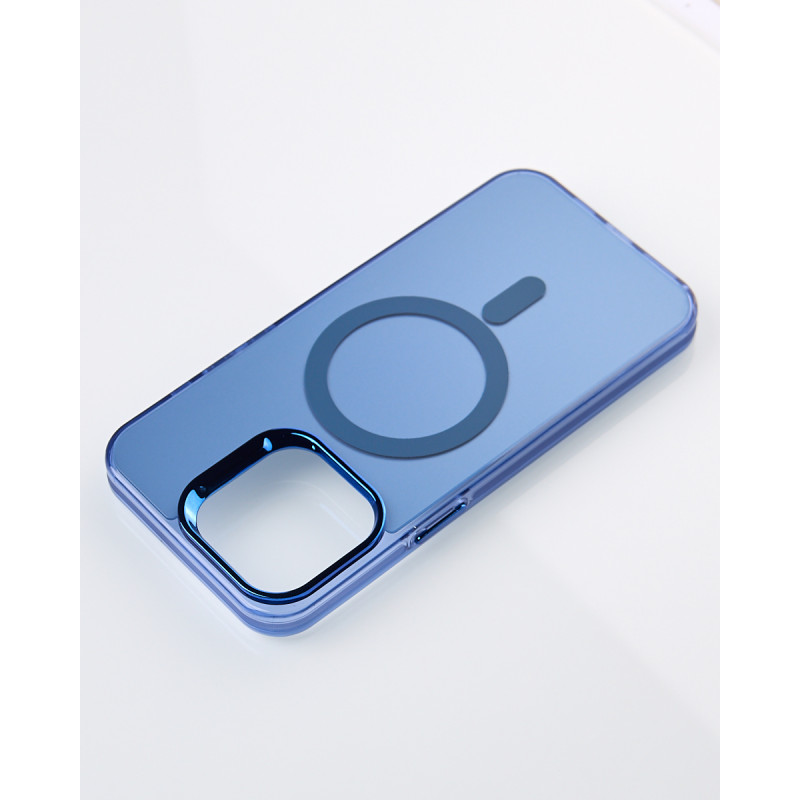 Пластиковий чохол MagSafe "IMD Colors" для телефону iPhone 13 Pro Max синій