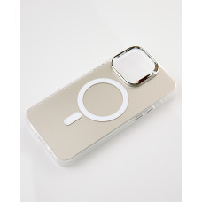 Пластиковий чохол MagSafe "IMD Colors" для телефону iPhone 13 Pro срібний