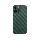 Карбоновий чохол K-DOO Air Carbon (UltraSlim 0.45mm) для телефону iPhone 14 Pro темно-зелений