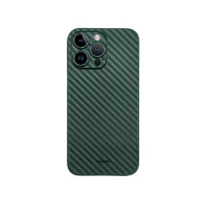 Карбоновий чохол K-DOO Air Carbon (UltraSlim 0.45mm) для телефону iPhone 13 Pro Max темно-зелений