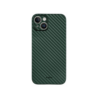 Карбоновий чохол K-DOO Air Carbon (UltraSlim 0.45mm) для телефону iPhone 14 темно-зелений