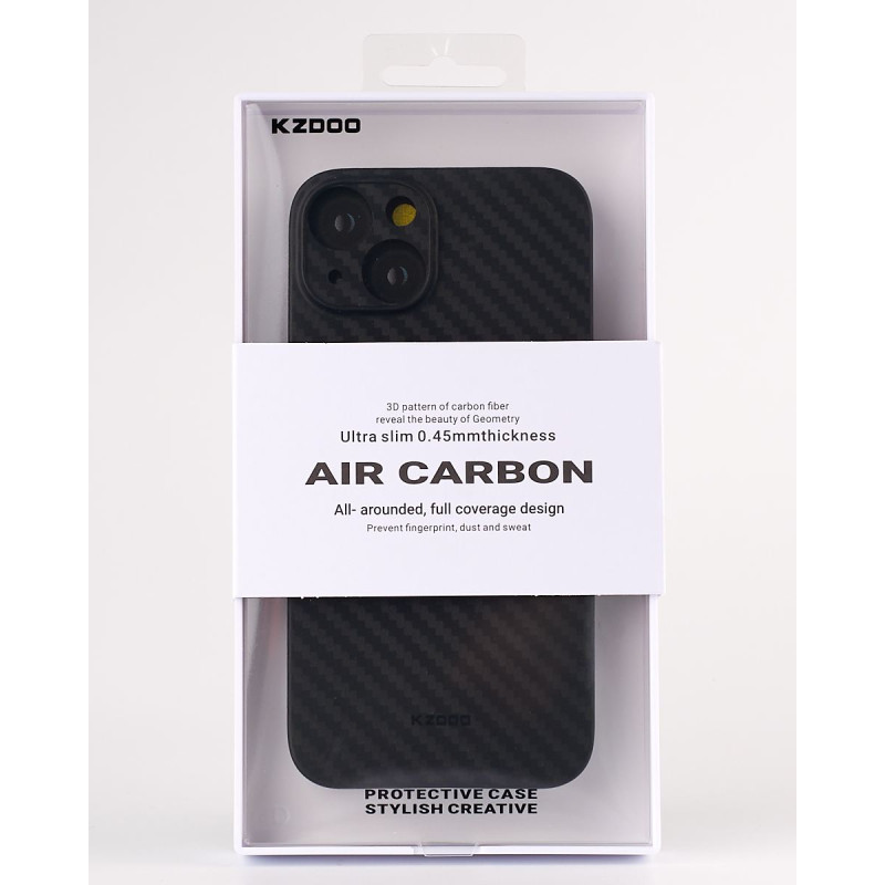 Карбоновий чохол K-DOO Air Carbon (UltraSlim 0.45mm) для телефону iPhone 14 чорний