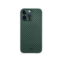 Карбоновий чохол K-DOO Air Carbon (UltraSlim 0.45mm) для телефону iPhone 13 Pro темно-зелений