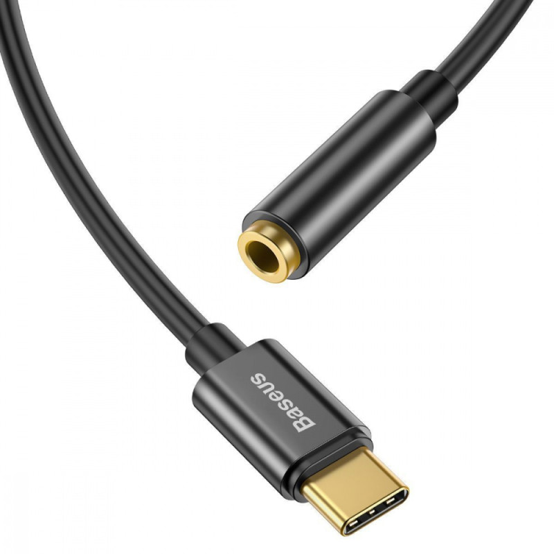 Перехідник AUX Baseus L54 Type-C to 3.5mm gray