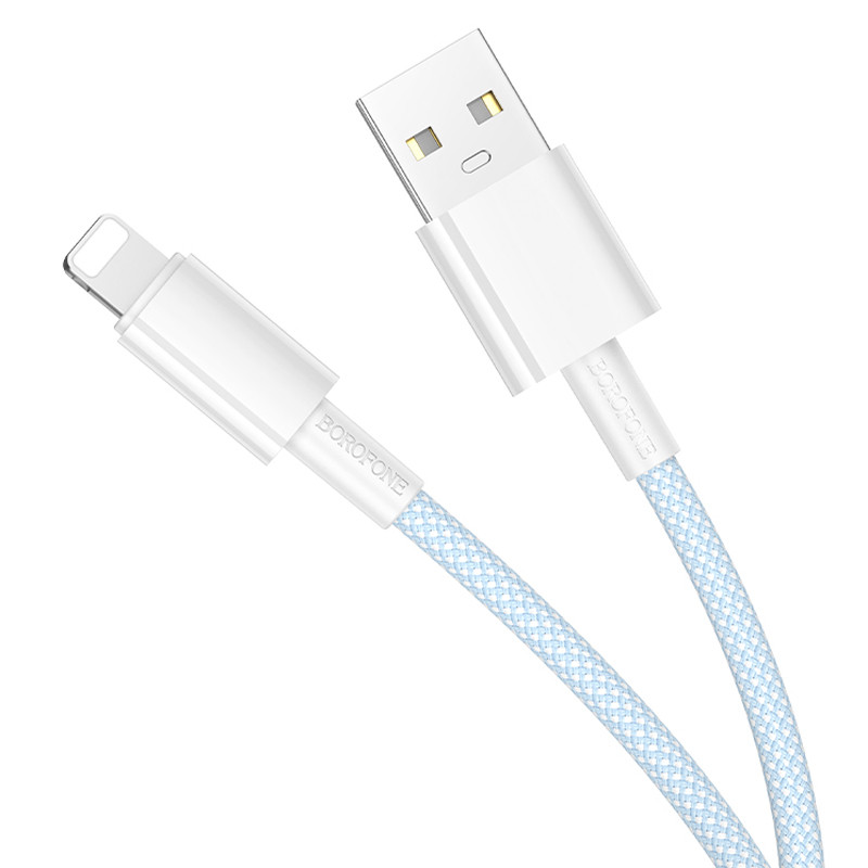 Дата кабель Borofone BX117 Source USB to Lightning 2.4A (1m)