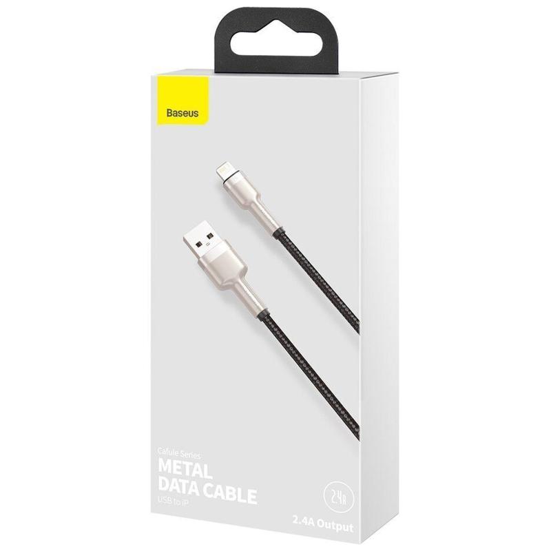 Дата кабель Baseus Cafule Series Metal USB to Lightning 2.4A (0.25m) (CALJK-0)