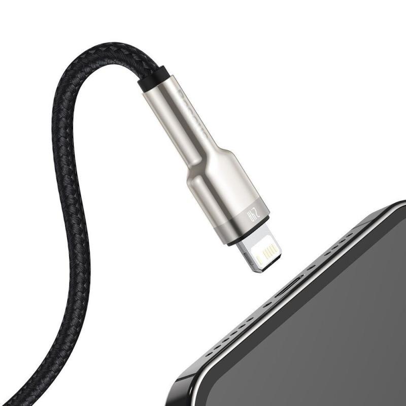Дата кабель Baseus Cafule Series Metal USB to Lightning 2.4A (0.25m) (CALJK-0)