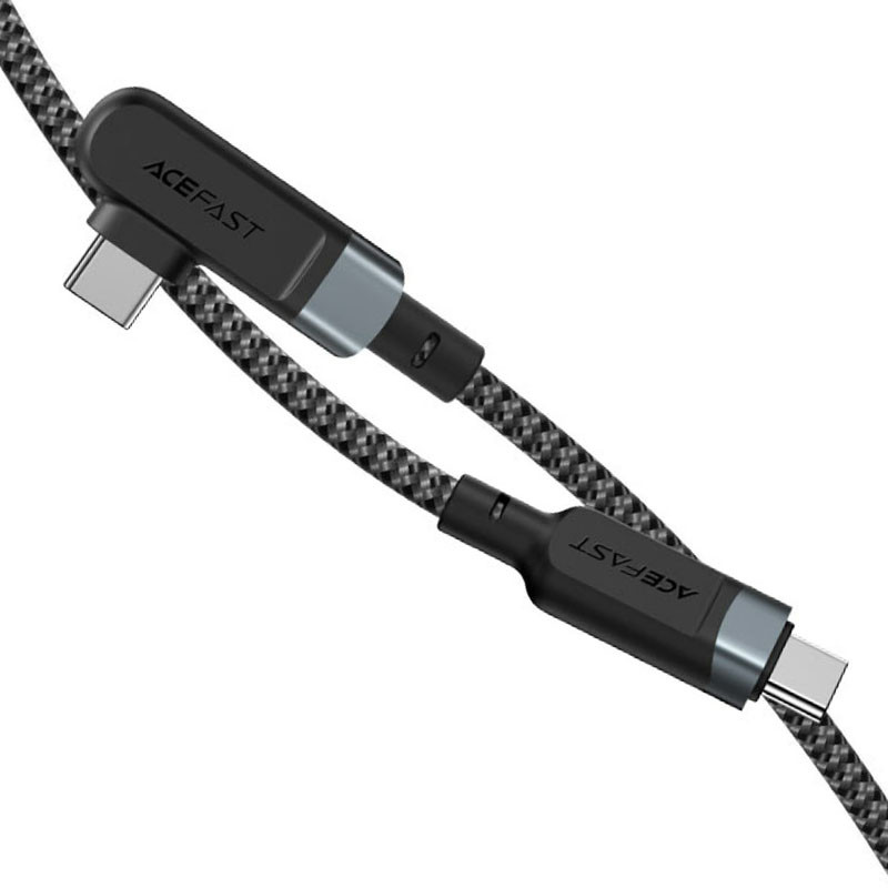 Дата кабель Acefast C5-03 USB-C to USB-C 100W right angled aluminum alloy (2m)