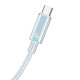 Уценка Дата кабель USAMS US-SJ660 Type-C to Type-C PD100W Cloud Series (1.2m)