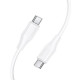 Дата кабель Hoco X124 Bien silicone Type-C to Type-C 60W (1m)