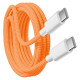 Дата кабель USB-C to USB-C FineWoven iP17 for Apple (AAA) (1m) (box)