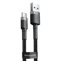 Кабель Baseus Cafule Type-C Cable 2A (3m) gray/black