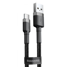 Кабель Baseus Cafule Type-C Cable 2A (3m) gray/black
