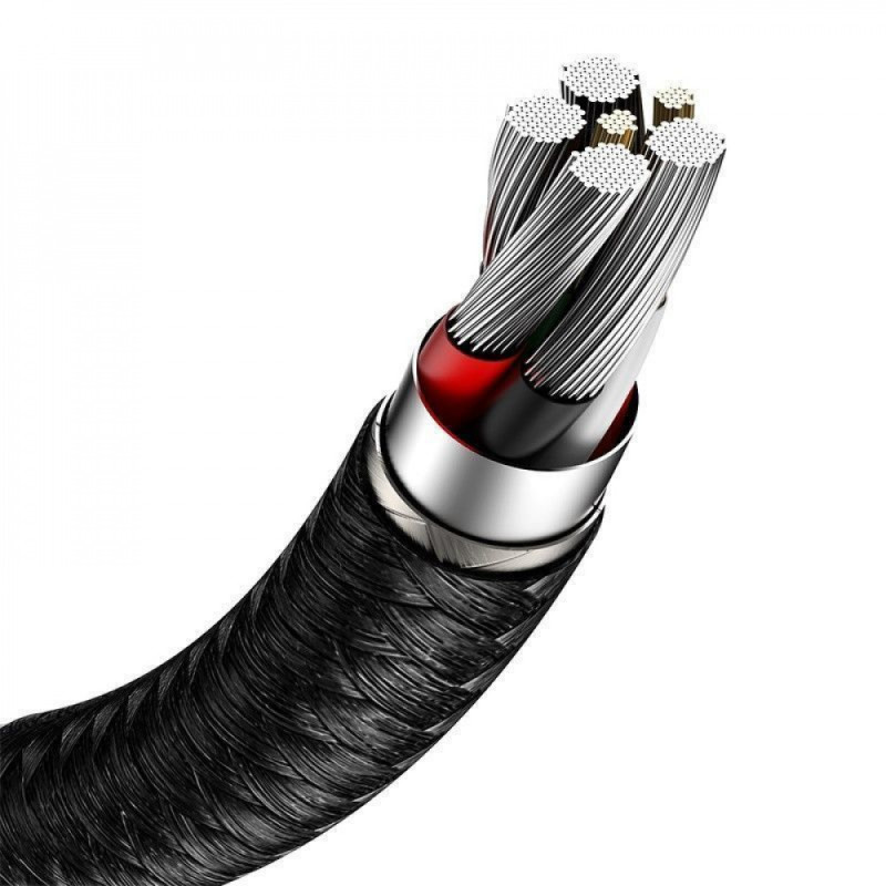 Кабель Baseus Cafule Metal Data Type-C 66W (1m) black