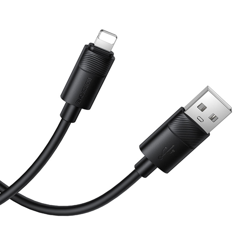 Дата кабель Borofone BX123 Leya USB to Lightning 12W (1m)