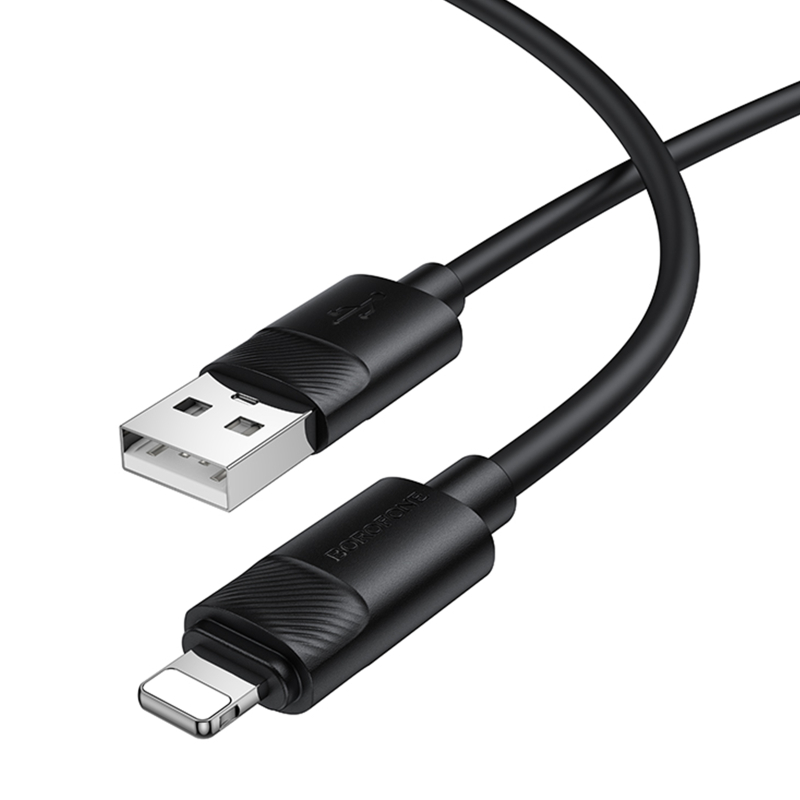 Дата кабель Borofone BX123 Leya USB to Lightning 12W (1m)