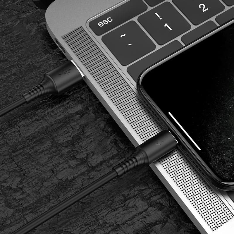 Дата кабель Borofone BX47 Coolway USB to Lightning (1m)