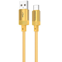 Дата кабель Borofone BX108 Start silicone USB to Type-C 3A (1m)