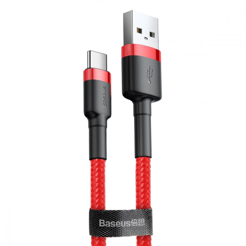 Кабель Baseus Cafule Type-C Cable 2A (3m) red