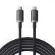Кабель Baseus Crystal Shine USB3.2 Full Featured Type-C to Type-C 100W (1.5m) black