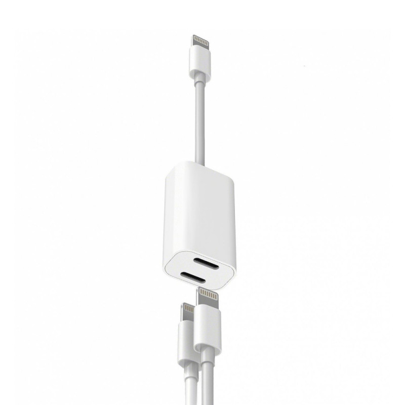 Перехідник Apple Lightning To Lightning Audio + Charge