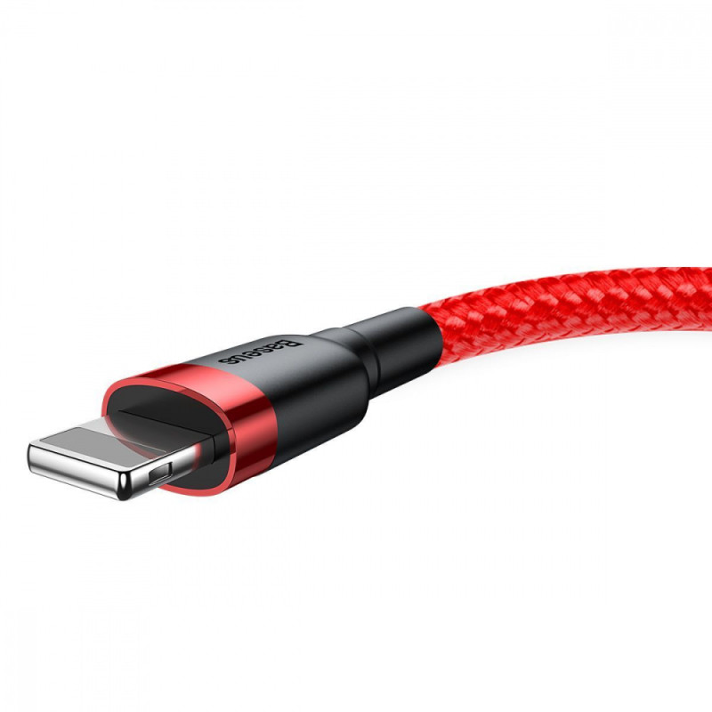 Кабель Baseus Cafule Lightning 2.4A (0.5m) red/black