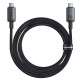 Кабель Baseus Crystal Shine USB3.2 Full Featured Type-C to Type-C 100W (1.5m) black