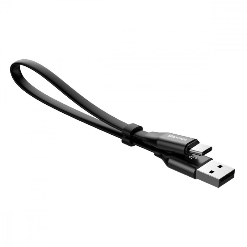 Кабель Baseus Nimble Type-C 3.0A (0.23m) black