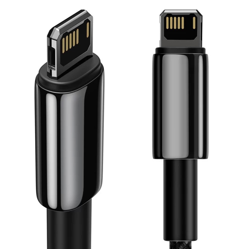 Дата кабель Baseus Tungsten Gold USB to Lightning Cable 2.4A (2m) (CALWJ-A0)