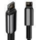 Дата кабель Baseus Tungsten Gold USB to Lightning Cable 2.4A (2m) (CALWJ-A0)
