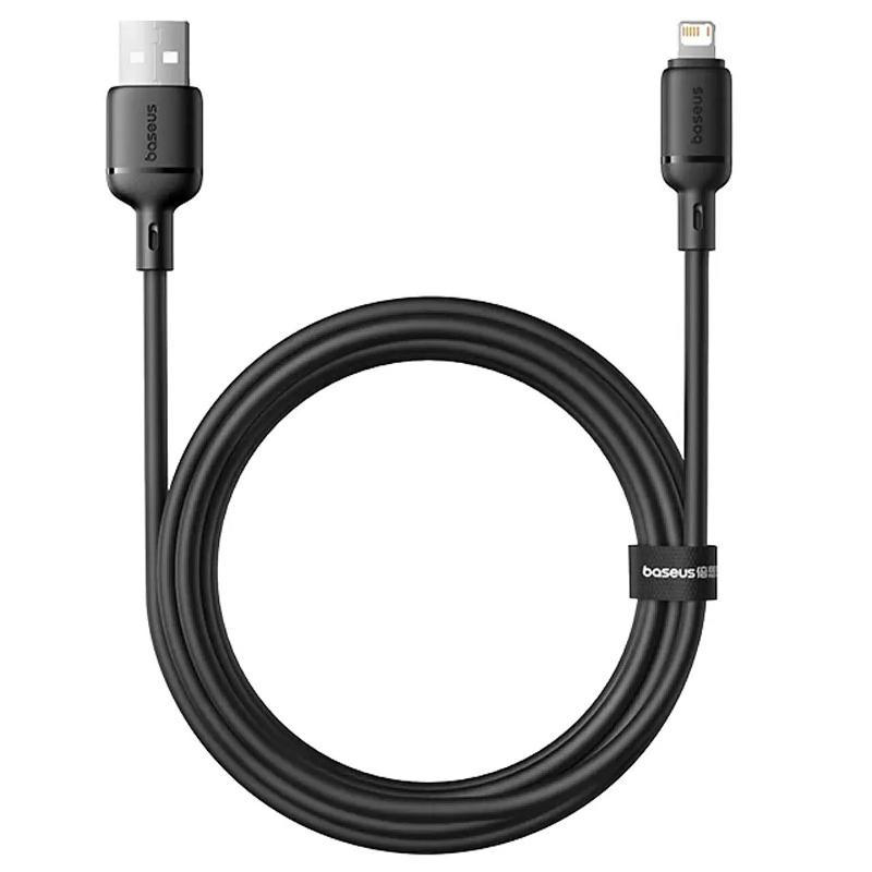 Дата кабель Baseus Foamed Silicone USB to Lightning 2.4A (1m) (E04269)