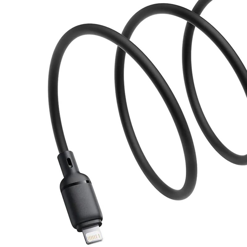Дата кабель Baseus Foamed Silicone USB to Lightning 2.4A (1m) (E04269)