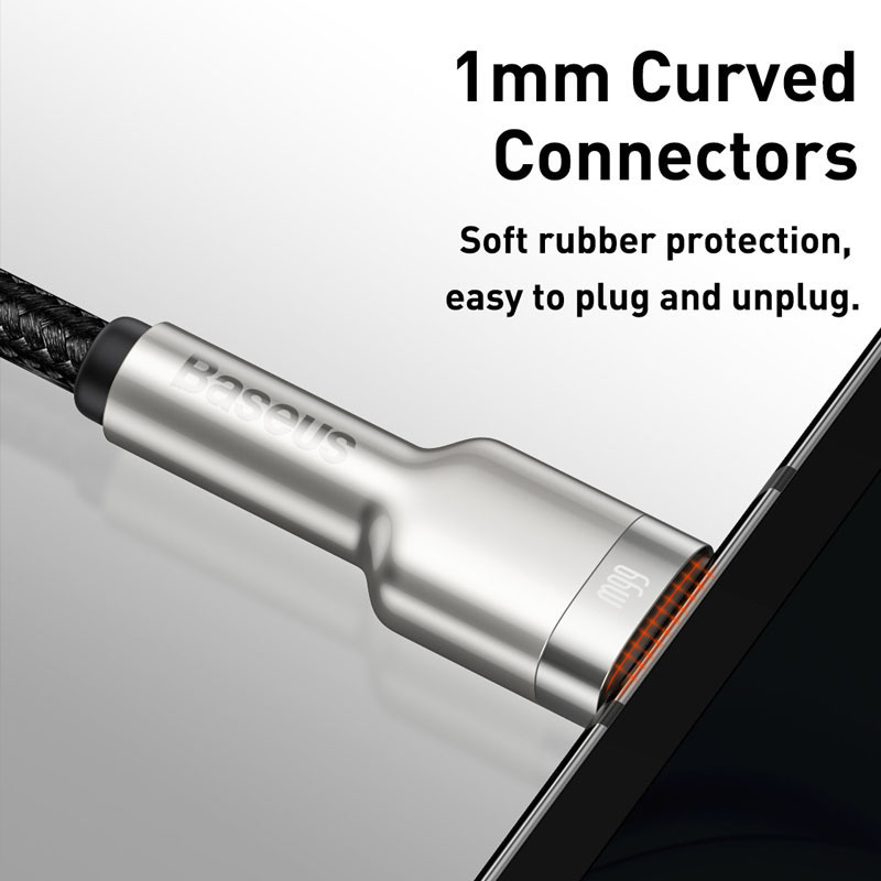Дата кабель Baseus Cafule Metal Data USB to Type-C 66W (0.25m) (CAKF00000)