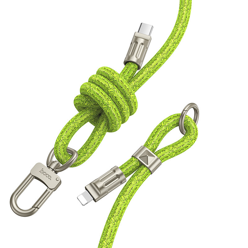 Дата кабель-шнурок Hoco GH7 Elegant Type-C to Lightning (1.8m)