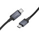 Дата кабель Hoco X118 Generous with display Type-C to Type-C 60W (1m)