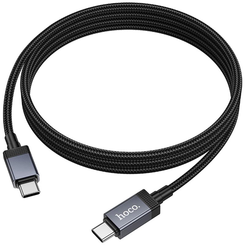 Дата кабель Hoco X118 Generous with display Type-C to Type-C 60W (1m)