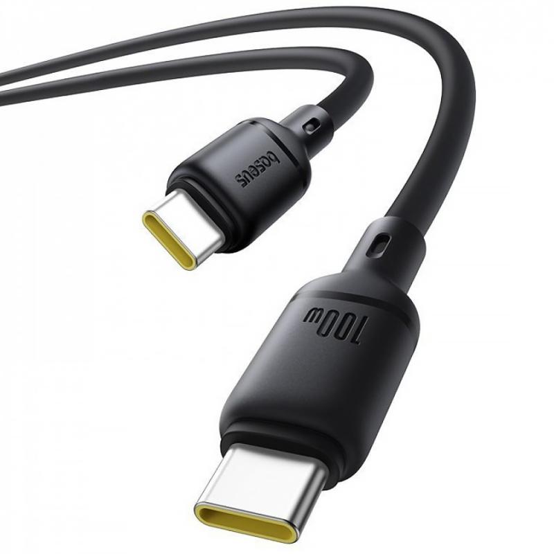Дата кабель Baseus Silky Series OS Fast Charging Type-C to Type-C 100W (2m) (P10377704)